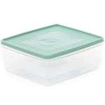 Контейнер Dolcezza №13 с крышкой, 2л (прозрачный, крышка бледно-оливковая)