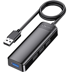 USB-Хаб Kakusiga KSC-1409-L 3USB 2.0 + USB 3.0 1.2 м на USB черный