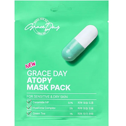 Маска тканевая для лица Grace Day, успокаивающая и заживляющая, 27 мл   9941189