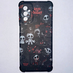 Задняя накладка MOBIS для Samsung Galaxy M52 черная с рисунком