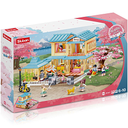 Конструктор SLUBAN Розовая мечта: Японский квартал (1029 дет.)