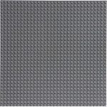 Пластина-основание для конструктора, 25,5 × 25,5 см, серый