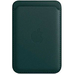 Кошелек для карт MagSafe Leather Wallet для Apple iPhone с анимацией, №03 Темно-Зеленый