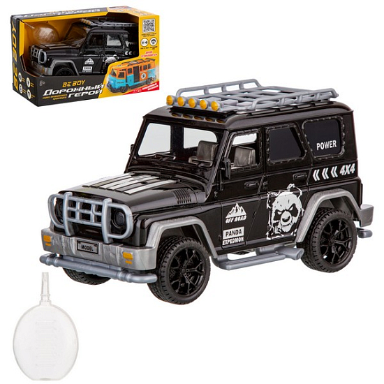 Машинка пластиковая инерционная "BeBoy", резиновые покрышки IT110848