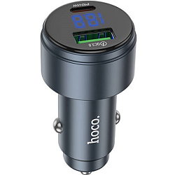 Авто ЗУ 1USB/1Type-C HOCO Z57B, чёрный