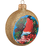 Медальон "Снегирь", 80 мм., в подарочной упаковке, КУ-80-224052