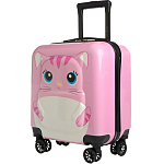 Чемодан детский 32 л (S) HappyAnt, отдел на молнии, цвет розовый