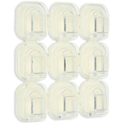 Держатель самоклеящийся для проводов и гирлянд ТУНДРА krep, 15х15 мм, 36 шт. 10065884