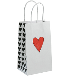 Пакет подарочный крафтовый Love you, 12 × 21 × 9 см