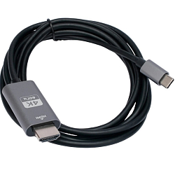 Кабель-переходник HDMI <--> Type-C  1.8м CABLEXPERT CCB-A-CM-HDMI-1.8M, v2.0, Mobile, черный, пакет