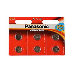 Элемент питания PANASONIC CR2016 Power Cells BL-6