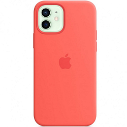 Силиконовый чехол STR Soft Touch MagSafe для iPhone 12 Pink Citrus (розовый цитрусовый)