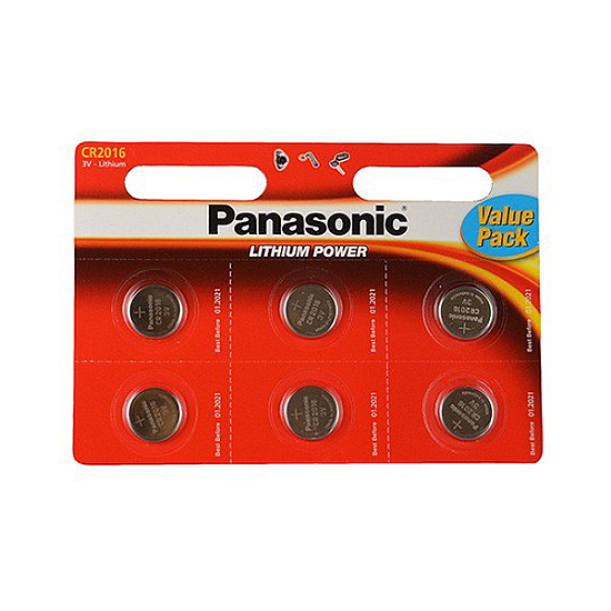 Элемент питания PANASONIC CR2016 Power Cells BL-6