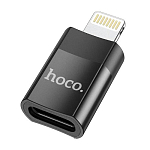 Переходник Type-Lightning HOCO UA17 черный