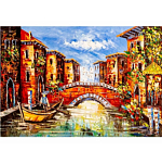 Алмаз мозаика Венеция осенним днём 30х40 см,с подр., с полн. заполн. (26 цв.)