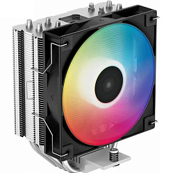 Кулер для процессора DEEPCOOL AG400 BK ARGB V2 черный 120мм алюминий+медь 2100rpm 31.6db 4-pin 220W 154мм