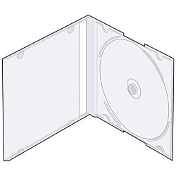 Футляр 1CD SLIM (прозрачный) (200)