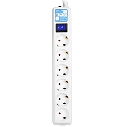 Сетевой удлинитель  5.0м POWER CUBE PRO SPL6-16-P-5M, белый, 6 розеток, 16А, (3*1,5)