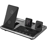 Беспроводное ЗУ 4в1 R11 серебристый