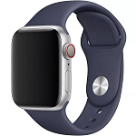 Силиконовый моно-ремешок ISA для Apple Watch 38/40mm (153mm) тёмно-синий