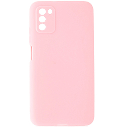 Задняя накладка Zibelino Soft Matte для Xiaomi Poco M3 розовый, защита камеры
