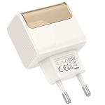 Сетевое ЗУ 1USB/1Type-C 3A HOCO CS73A White, PD30W+QC3.0