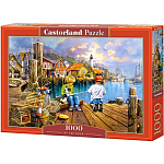 Пазлы 1000 Рыбалка на пристани Castorland ,Польша