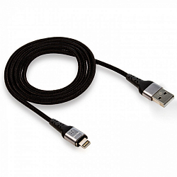 Кабель USB <--> Lightning  1.0м WALKER C970 магнитный, черный