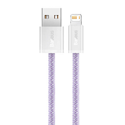 Кабель USB <--> Lightning  1.0м BASEUS Dynamic Series бело-сиреневый (CALD000405)