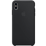 Силиконовый чехол SILICONE CASE для iPhone XS Max Black (c LOGO)