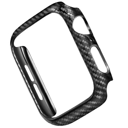 Чехол для Apple Watch series 7 41mm под карбон, черный