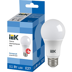 Лампа светодиодная IEK ECO A60 11W/6500К/E27