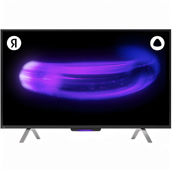 Телевизор Яндекс ТВ Станция с Алисой (YNDX-00091) 43", чёрный