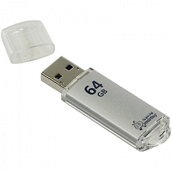 USB 64Gb SMARTBUY V-Cut Silver