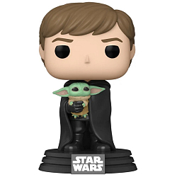 Фигурка Funko POP! Bobble Star Wars Mandalorian Luke Skywalker with Grogu 58290