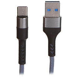 Кабель Lightning <--> Type-C  1.2м MAVERICK Textile & Metall, C4, серый