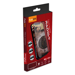 Противоударное стекло 2.5D FAISON для SAMSUNG Galaxy A20S, GL-01, Radian, черное, полный клей