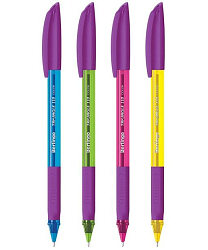 Ручка шариковая Berlingo "Triangle 110 Color" синяя, 0,7мм, грип, корпус ассорти, пакет CBp_07115_1