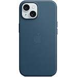 Силиконовый чехол FineWoven для iPhone 15 Pacific Blue