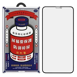Противоударное стекло REMAX для iPhone XS Max/11 Pro Max, черное, антишпион