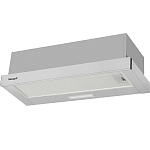 Вытяжка Weissgauff TEL 06 1M IX серебристая, 59.5 см, 600 куб. м/ч, 46 дБ