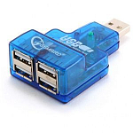 USB-Хаб GEMBIRD UHB-C244, 4 порта, синий