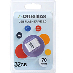 USB 32Gb OltraMax 70 белый(Вскрытая упаковка)