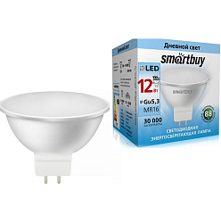 Лампа светодиодная SMARTBUY MR16 12W/4000K/GU5.3 (нейтральный свет)