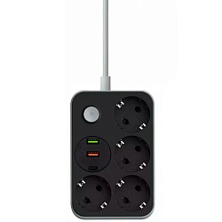 Сетевой удлинитель  2.0м 8206 4розетки + 2USB