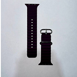 Силиконовый ремешок OCEAN BAND 42_44_45_49мм_застёжка-пряжка (силикон) 07_гранат