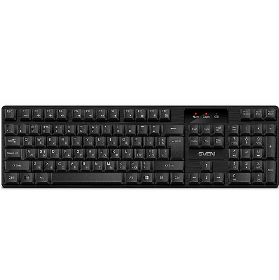 Клавиатура БП SVEN KB-C2300W чёрная