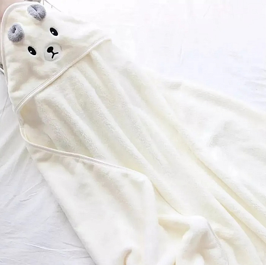 Уголок детский 80*80 "Зверята" микрофибра, белый