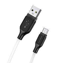 Кабель USB <--> microUSB  1.0м BOROFONE BX42 Encore белый