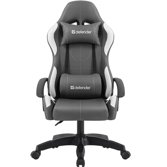 Кресло игровое Defender Chromos Серый/Белый